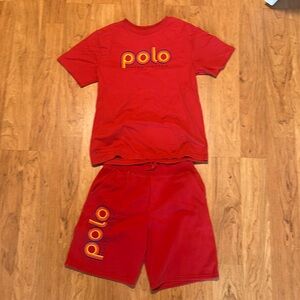matching polo kids set